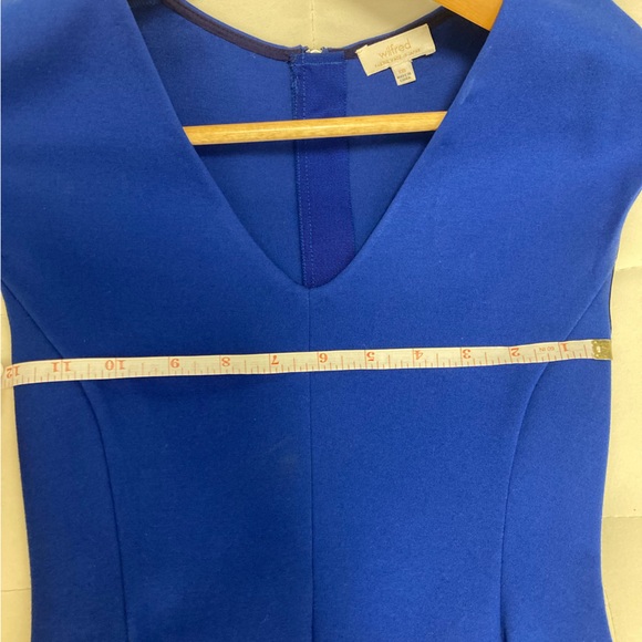 Aritzia Wilfred royal blue cap sleeve blouse - Picture 4 of 6